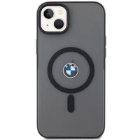 BMW Signature MagSafe macins priekš iPhone 14 Plus/15 Plus - Melns