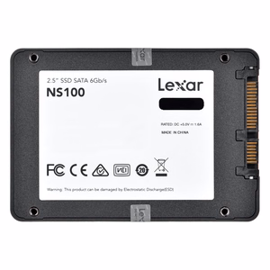 Lexar NS100 LNS100-1TRB – 1 TB 2.5 collu SATA III SSD, lasīšanas ātrums līdz 550 MB/s