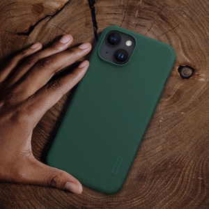 Nillkin Super Frosted Shield Pro pastiprināts apvalks iPhone 15 Plus - zils