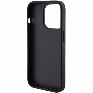 Guess viedtālruņa apvalks ar statīvu Grip Stand 4G Triangle Strass iPhone 15 Pro Max - melns
