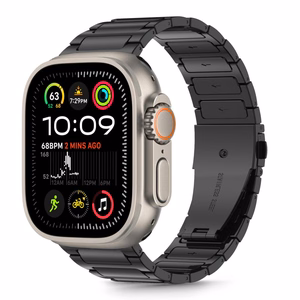 Siksniņa TECH-PROTECT STAINLESS CLASSIC APPLE WATCH 6 / 7 / 8 / 9 / 10 / SE / ULTRA 1 / 2 (44 / 45 / 46 / 49 MM) melns