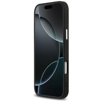 Guess Graudains Trīsstūra logotips Magnētiskais apvalks viedtālrunim iPhone 17 Pro Max - melns