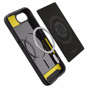 Spigen Rugged Armor MagSafe Viedtālruņa apvalks iPhone 16e - melns