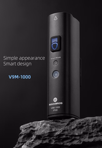 Rockbros V9M-1000 priekšējais velosipēda lukturis, 1000 lm – melns