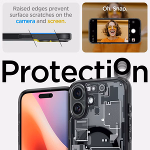 Spigen Ultra Hybrid MagSafe Zero One apvalks iPhone 16 – tumši pelēka