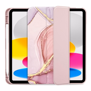 Tech-Protect SC Pen viedtālruņa apvalks iPad 10.9" 2022 - rozā marmors