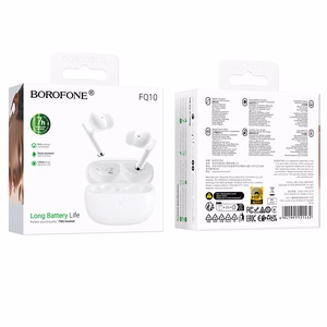 Borofone TWS Bluetooth Austiņas FQ10 Joyful baltas