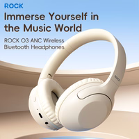 Rock Austiņas O3 ANC bluetooth gaiši pelēkas