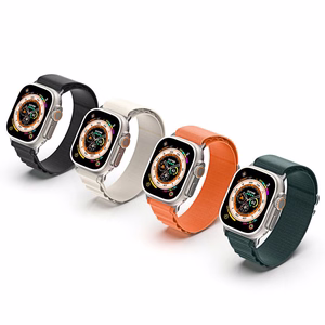 DUX DUCIS siksniņa GS neilona Apple Watch 42 / 44 / 45 / 49 mm melna
