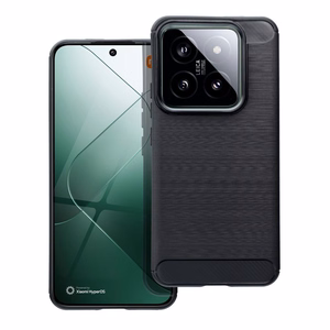 Oglekļa šķiedras apvalks viedtālrunim XIAOMI 14 Pro - melns