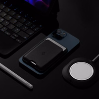 Spigen Valentinus Magnētiskā maku ar MagSafe - melns