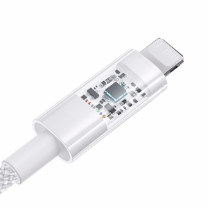 Baseus Gem USB-A uz Lightning 2.4A ātras uzlādes kabelis 2 m, balts