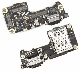 Flex Xiaomi 12 5G/12X 5G/12S 5G ar charging connector un microphone, SIM card contact original (service pack)