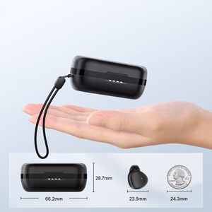 Bluetooth brīvroku ierīce Joyroom JR-TL1 Pro melna (Bluetooth 5.1 / ūdensizturīga IPX7)
