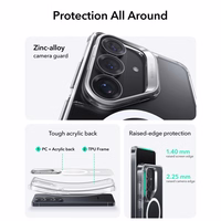 ESR Classic Hybrid Kickstand MagSafe futrālis Samsung Galaxy S26+ - Caurspīdīgs