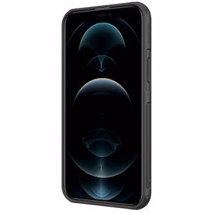 Nillkin Cyclops vāciņš iPhone 13 Pro - melns ar kameru aizsardzību un saliekamu statīvu