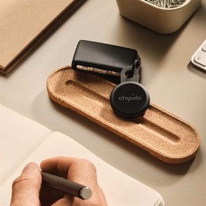 Chipolo LOOP – Rechargeable Bluetooth Tracker with Silicone Loop for iOS & Android, Charcoal