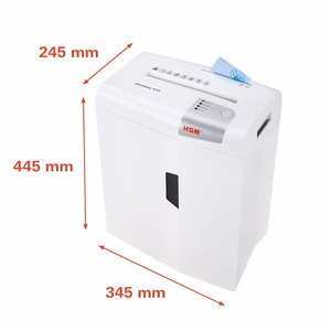 HSM shredstar S10 – dokumentu smalcinātājs, lentveida griešanas ar atsevišķu CD griezēju, 6 mm (1042121)