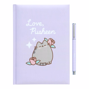 Pusheen Moments A5 piezīmju grāmatas un pildspalvas komplekts