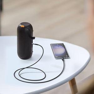 Joyroom Audio Transfer Series SY-A07 mini ligzdas 3.5 mm / USB-C kabelis 1.2 m - melns