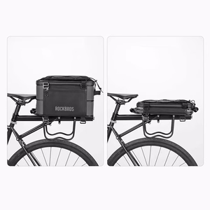 Rockbros A30 ROAD TO SKY saliekama 15–30 l velosipēda bagāžnieka soma – melna