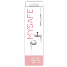 MYSAFE Vadu austiņas EAR35 JACK 3.5MM balts