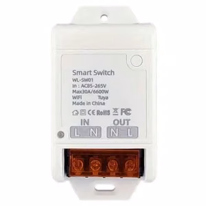 TUYA viedais slēdzis, Wi-Fi, 30A, AC 100-240V, 6600W