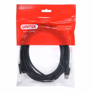 UNITEK Y-C418GBK USB kabelis USB 2.0 5 m USB A melns