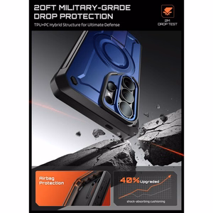 Supcase Unicorn Beetle Pro Mag MagSafe 2 komplektu futrālis Samsung Galaxy S26 Ultra - melns un tumši zils