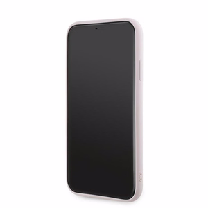 Karl Lagerfeld Diagonal Quilted Script чехол для iPhone 11 / Xr - розовый