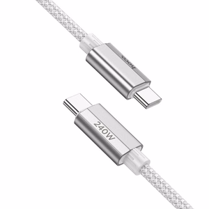 Кабель USB C - USB C Hoco QC3.0 PD 5A 240W 1,8 m U134 серый