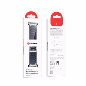 Ремешок для Apple Watch Forcell F-Design FA06 силикон с отверстиями 42 / 44 / 45 / 49 мм синий