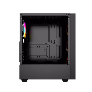 Gembird Fornax 4000 ARGB spēļu ATX datora korpuss Midi Tower melns