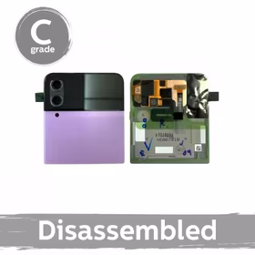 LCD displejs saderīgs ar Samsung F721 Z Flip4 (ārējais) ar rāmi / Bora violets / (8/10 izjaukts)