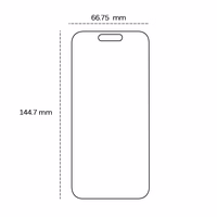 Rūdīts 2,5D stikls iPhone 16 Pro / 17 / 17 Pro