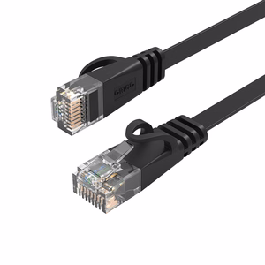 Orico PUG-C7B CAT7 10Gbps RJ45 Ethernet tīkla kabelis interneta LAN plakans 20m - melns