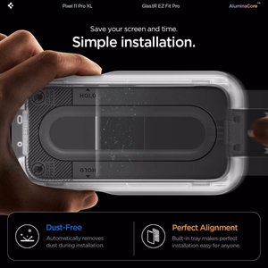 Spigen Glas.tR EZ Fit Pro AC 2-Pack rūdīto aizsargstiklu komplekts Google Pixel 11 Pro XL tālrunim (2 gab.)