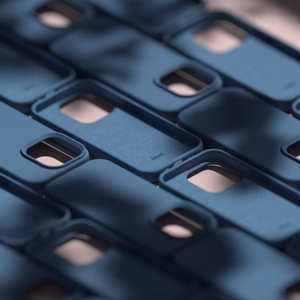 Etteri Silicone case for iPhone 15 Pro Max 6,7" dark blue