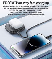 Benks Portatīvais lādētājs 5000mAh YP59 3 in 1 - Type C - magnētiskā, indukcijas 15W melna