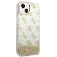Guess GUHCP14MHG4MHG iPhone 14 Plus 6.7 "zeltains/zeltains cietais apvalks 4G Pattern Script