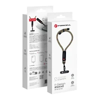 FORCELL F-DESIGN R10X40 rokas telefona siksniņa ar regulējamu garumu (maks. 20cm cilpā) zaļa rozā violeta