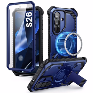 Supcase ArmorBox Mag MagSafe Maciņš for Samsung Galaxy S26 - tumši zils and melns