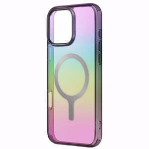 Uniq Iridescia Magclick uzlādes apvalks iPhone 16 Pro Max – melns