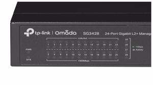TP-Link Omada 24 portu gigabitu L2+ pārvaldīts komutators ar 4 SFP slotām