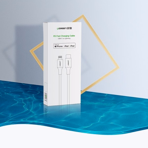 USB kabelis Ugreen US171 MFi USB-C uz Lightning 3A 1.0m balts