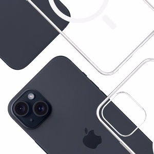 3mk Caurspīdīgs Magnētiskais viedtālruņa apvalks Apple iPhone 15 Plus - caurspīdīgs