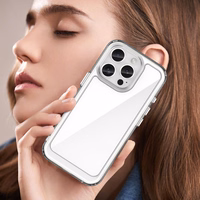 Outer Space viedtālruņa apvalks iPhone 16e elastīgs rāmja vāks - caurspīdīgs