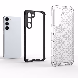 Honeycomb чехол для Samsung Galaxy S23+ бронированный гибридный чехол прозрачный