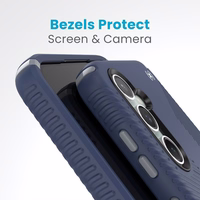 Speck Presidio2 Grip - Samsung Galaxy S23 FE maciņš (Coastal zils/melns/balts)