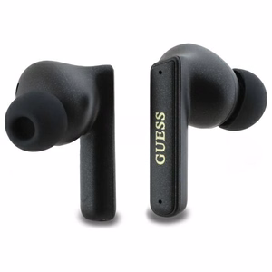 Guess Bluetooth austiņas GUTWST88MCTGK TWS + dokstacija melnas/melnas kapsula drukāts logotips
